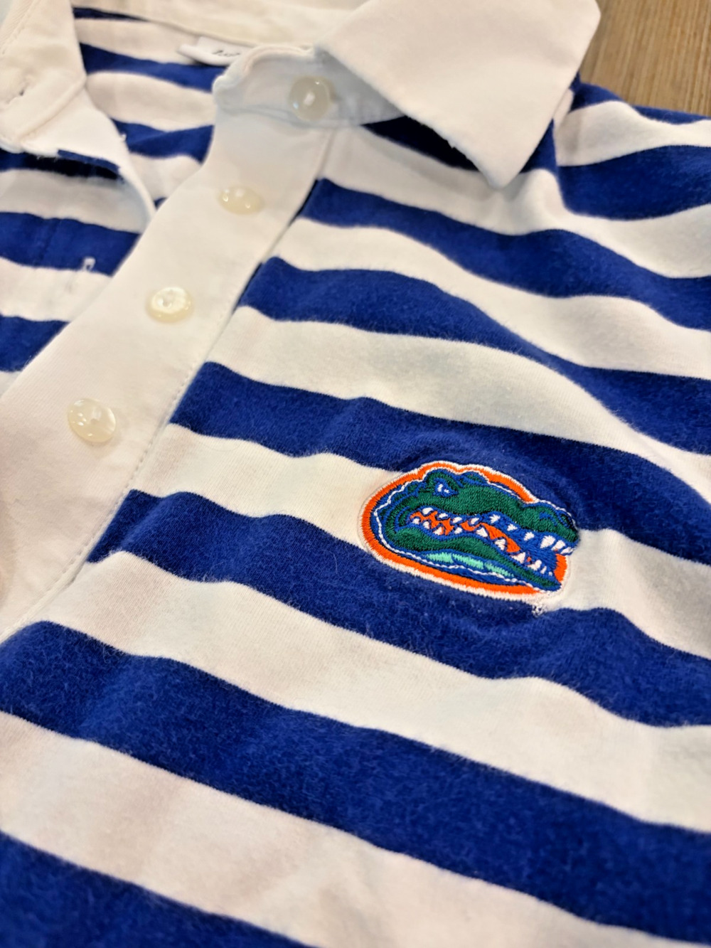 Vintage Ashworth Florida Gators Striped Rugby Polo Shirt Women's Small